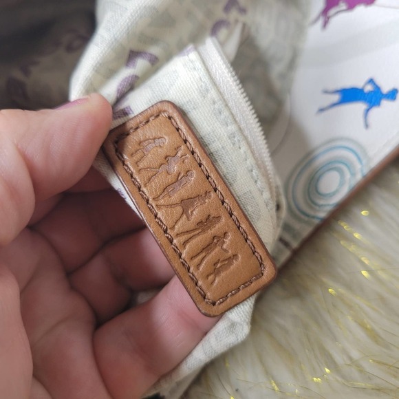 Junior Drake Love JD White Leather Novelty Print Shoulder Bag - Picture 10 of 15